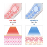 EMS Face Slimming Chin Lift Belt Machine Red&amp;Blue LED Photon Hot Compress Therapy V-Face Vibration Massager V-Line Up Tighten