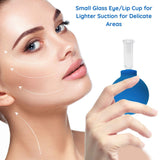 4 Pcs New Body Massage Cup Glass Cupping Device Silica Gel PVC Domestic Use Suction Ball Cupping Meridian Device