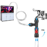 Practical Fish Tank Plastic Water Changer Pump Faucet Type Water Changer Fish Tank Cleaning Plastic