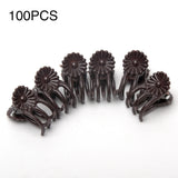 100pcs Flower Plant Support Grafting Tool Hanging Garden Orchid Vine Stems Plastic Clips Stalks Fix Grow Upright Decoration