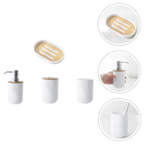 1 Set of Soap Tray Toothbrush Holder Lotion Box for Bathroom Toilet Household Hotel