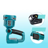 3000Mah 14.4-20V  LED Flashlight Spotlight Outdoor Work Lighting For Makita BL1430 BL1830 Blue 25*11.5*7.6CM