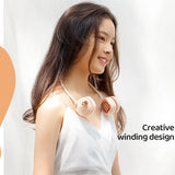 Handsfree Neck Fan 4 Wind Speed Portable Wearable Cooler Summer Outdoor Travel Neck Hanging Electric Fan