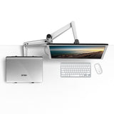 OA-7X Multifunction Monitor + Laptop Holder Height Adjustable Dual Arm 360 Degree Rotation Desktop Aluminum Alloy Stand