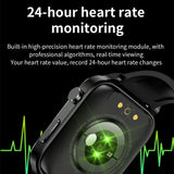 Smart Watch 1.7inch Blood Glucose Laser Treatment Body Temperature Accurate SPO2 BP 24H Heart Rate Health Monitoring Smartwatch