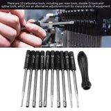 Carburetor Screwdriver Set Adjustable Lawn Mower Carb Tuning Kit With Storage Case  Plastic Handle And A Metal Rod Tools Set