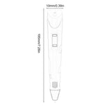Digital Display Intelligent 3D Printing Pen High Temperature 3D Graffiti Painting Pens With Led Display Educational Toys Gift