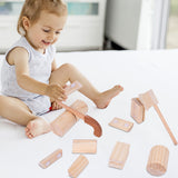 Chopping Wood Toy Simulation Chop Firewood Game Wood Montessori Toys Playset Christmas Birthday Gift For Toddlers Girls Boys