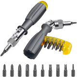 Screwdriver Set Bit, Screwdriver 11 in 1, 180° Rotating Magnetic Screwdriver Set Bit Holder for Household Appliances