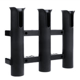 Marine Boat Yacht Kayak Fishing Vertical 3 Link Rod Holder Organiser Pole Tube Mount Bracket Socket Rack Lure Pliers Storage