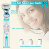 WiFi Visual Blackhead Remover Vacuum with Camera 30X HD Visible Facial Pore Cleaner Acne Extractor Probes Suction for Women Men