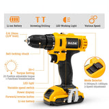12V 16.8V 21V Cordless Drill Power Tools Wireless Drills Rechargeable Drill Set for Electric Screwdriver Battery Driller Tool
