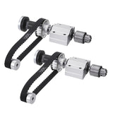 2 Set Of No Power Diy Woodworking Cutting Grinding Spindle Trimming Belt Jto Drill Chuck Set Small Lathe Accessories for Table S