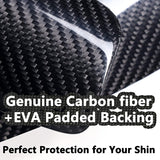 Carbon Fiber Soccer Shin Guards With Carry Case Breathable Professional Hard Shin Pad For Kid,Youth,Adult