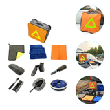 1 Set Car Wash Kit Portable Car Cleaning Tools Auto Washing Towel Brush with Bucket Tools