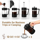 French Press Coffee Pot Maker Thickened Borosilicate Glass Coffee Press Rust-Free Dishwasher Hand punch Household Heat Resistant