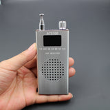 Handheld Radio Receiver ATS100 si4732 150K~30MHz 64M~108MHz FM RDS AM LW MW SW SSB LCD Display with Whip Antenna