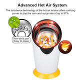 1200W Popcorn Machine Household Mini Electric Blower Automatic Popcorn Maker with A Swirl The Non-stick Liner DIY Corn Popper