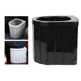 Outdoor Portable Toilet Folding Travel Commode Toilet Seat ABS Plastic Car Multiple Function Toilet Home Storage Stool