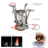 TOMSHOO 114g Super Light Canister Stove Ultralight Mini Camping Oven Stove Outdoor Picnic Portable Folding Stove Burners