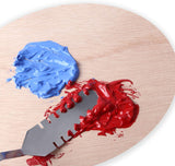 9pcs Painting Knife Set Versatile Stainless Steel Spatula PaletteProfessional Wood Handle for Mixing Paints Thick Paint