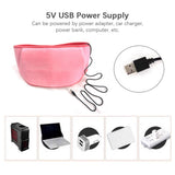 USB Charge Heating Waist Belt Adjustable Lumbar Heating Pad Warming Lumbar Belt Menstrual Cramp Lumbar Abdominal Leg Pain Relief