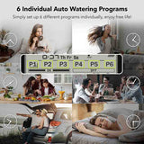 Automatic LCD Display Watering Timer Garden Irrigation Controller With Rain Sensor 6 Separate Water Timer Programs