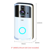 M7 Smart Video Doorbell Visual Doorbell WiFi Door Bell 166° Universal HD Multifunctional Intercom Two Way Audio Ring Camera