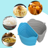 2pcs Slow Cooker Divider Liner Crockpot Leakproof Reusable Silicone Crockpot Divider Fit 8/6 Qt Dishwasher Safe Cooking
