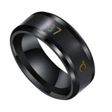 Smart Sensor Temperature Ring Modern Real-time Intelligent Temperature Test Finger Rings Thermometer Women Men Jewelry Gifts