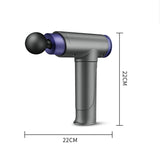 LCD touch screen massage gun muscle relaxation whole body relaxation fitness electric vibrator 6 massage head pain release