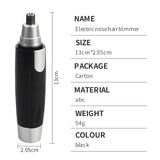 Electric Nose Hair Trimmer Men Women Ear Razor Removal Shaving Tool Face Care Nose Hair Trimmer (Not Including Battery)