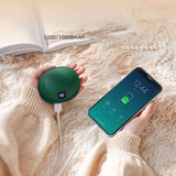 Portable 2 In 1 USB Rechargeable Electric Hand Warmer For Winter Double-sided Heating Mini 5000/10000mah Mobile Power Supply