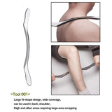 4Pcs Stainless Steel Scraping Massage Set Is Suitable for Legs, Arms, Head, Shoulders and Body Points