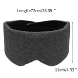 Unisex Cotton Blackout Eye Mask Oversized Eyeshade Adjustable Sleeping Blindfold 68UD