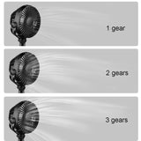 Small Desk USB Rechargeable Sturdy Car Fans with 3 Speeds, Personal Portable Fan for stroller Bedroom Office Kitchen