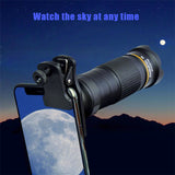 4 in 1 Phone Camera Telephoto Lens 36X Zoom Clip-on Telecope Macro Fisheye Wide Angel Lens Kit For iPhone Samsung Xiaomi Huawei