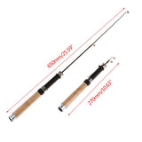 New Winter Ice Fishing Rod Telescopic Mini Combo Pen Lures Tackle W0YB