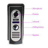 Hot 7" video intercom system doorbell night vision IR 700tvl door camera waterproof unlock for home apartment video door phone