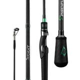 Piscifun Serpent 2pcs Spinning Rod Fuji Guides IM7 Toray Carbon Fiber Tournament Level Performance 2M 2.2M M ML Fishing Rod