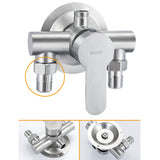 1 Pc 304 Stainless Steel Hot And Cold Water Mixing Valve Surface Mounted Shower Faucet Water Heater Switch Mixing Valve Bathroom