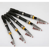 Rod Gear 1.7M Telescopic Fishing Spinning Small Ultra-Short Pole 1.0M Mini 1.2M1.5M Fishing Glass Sea Rod Lawaia Shrinks Fishing