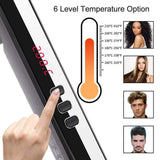 2021 Hair Straightener Brush Electric Hot Comb Straightening LCD Display Hair Iron Heating Comb Straightener Men Beard Brush