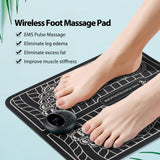 Remote Control EMS Foot Massager Pad Pulse Physiotherapy Micro-current Electric Feet Massage Mat Muscle Stimulator Relieve Pain