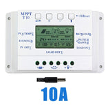 Pwm T20 12/24V 10A 20A 40A MPPT Solar Panel Battery Regulator Charge Controller Solar LCD Display Charger Controller