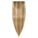 Real hair wigs, long straight hair clips, eight sets of 18 card real hair extensions Clip In