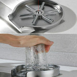 Quick Cup Washer Faucet Glass Rinser Automatic Press Kitchen Sink Glass Cleaner