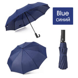 Strong Wind Resistant 3Folding Automatic Umbrella Men Parasol Women Rain 12Ribs Large Umbrellas Business Gift Portable Paraguas