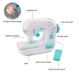 Mini Electric Sewing Machine Precision Sewing Toy Kit Household Sewing Cloth Device Handheld Electrec Sew Needlework Tools