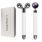 V Face Lifting Electric Facial Massager 3D Face Body Massage Roller Amethyst Eye Massager Skin Care Tool Birthday Gift for Women